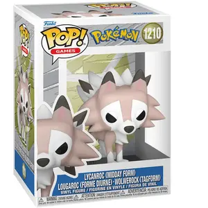Pokémon POP! Games, figurine en vinyle, Lycanroc (midi), 9 cm