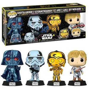Comparateur de prix : Pack 4 Figurines Pop! Star Wars Retro - N° 63198 Funko - Pack 4