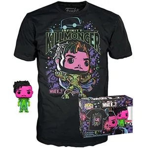 Funko What If...? Pop! & Tee Set Figurine Et T-Shirt Killmonger (Bklt) (L) pas cher