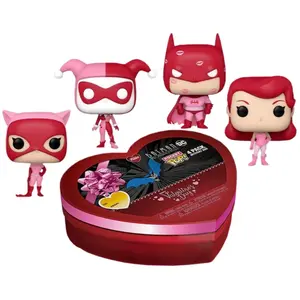 Funko 4 Porte-Clé Mystery Box Dc Valentine Octobre Rose / Dc Comics / ... pas cher