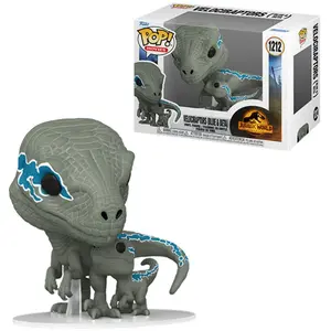 Figurines Funko Pop Movies Jurassic World Velociraptors Blue and Beta pas cher