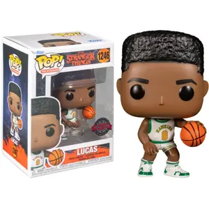 Funko Figurine Pop TV Stranger Things Season 4 Lucas in Basketball Jersey pas cher
