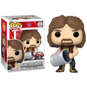 Funko POP! WWE - Cactus Jack with Trash Can with Enamel Pin Special Edition pas cher
