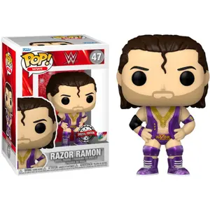 Funko pop fun62372 action figure razor ramon purple metallic sport wwe pas cher