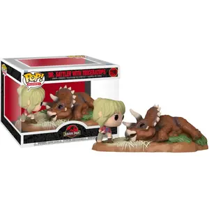Funko Dr Jurassic Park. Sattler avec Triceratops US Exc. Pop! Moment