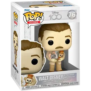 FUNKO POP! ICONS: Disney's 100th - Walt Disney (With Dumbo and Timothy) pas cher