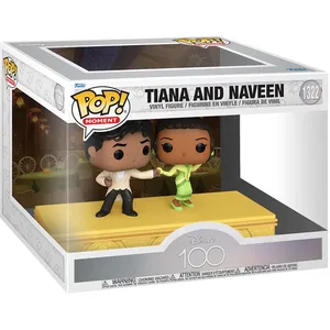 Comparateur de prix : Funko Pop Moment Disney 100e anniversaire, paquet de 2 Tiana et Naveen