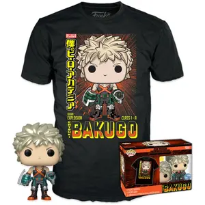Funko My Hero Academia - Set figurine et T-Shirt POP! & Tee Katsuki (MT)