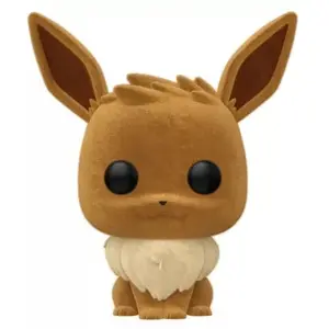 Figurine Funko Pop Games Pokémon Eevee Flocked pas cher