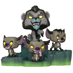 Figurine Funko Pop Deluxe Disney Villains Assemble Scar with Hyenas pas cher