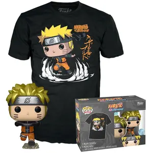 Comparateur de prix : Funko Naruto - Set POP! & Tee figurine et T-Shirt Naruto Running - Taille L
