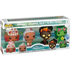 4 PACK MOANA / MOANA / FIGURINE FUNKO POP / EXCLUSIVE SPECIAL EDITION pas cher