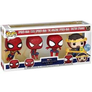 Comparateur de prix : Funko Marvel - Pack 4 figurines POP! Spider-Man No way Home S3 9 cm