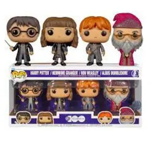 Comparateur de prix : Funko Pop! Pack De 4 Figurines : Harry Hermione Dumbledore Ron Harry Potter