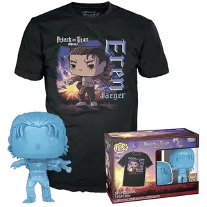 Comparateur de prix : Figurine et T-shirt Attack on Titan Pop et Tee Set Eren W-Marks XL - Funko