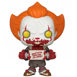 Figurine Funko Pop Movies IT Chapter 2 Pennywise with Skateboard pas cher