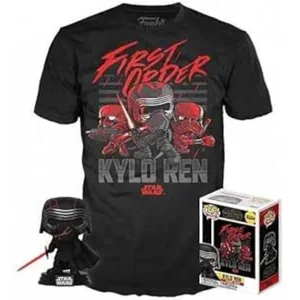 T-SHIRT S AVEC POP KYLO REN / STAR WARS / FIGURINE FUNKO POP pas cher