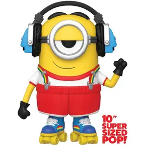Figurine Funko Pop Movies Minions 2 10" Roller Skating Stuart pas cher