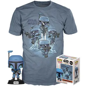 Funko Star Wars The Mandalorian Pop! & Tee Set Figurine Et T-Shirt The Mand pas cher