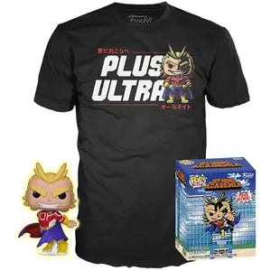 Funko Pop! Et T-shirt à Manches Courtes All Might My Hero Academia 9 Cm pas cher