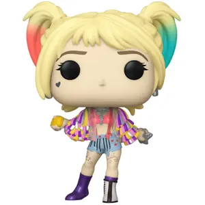 Figurine Funko Pop Heroes Birds of Prey Harley Quinn Caution Tape pas cher