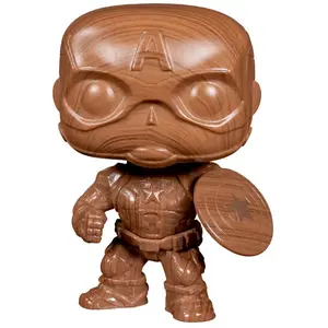Funko Figurine Pop [Exclusive] Marvel : Captain America (Wood / Bois) [584] pas cher