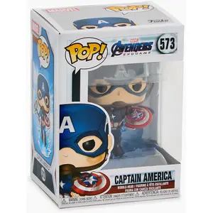 FUNKO Marvel - Bobble Head Pop N° 573 - Endgame - Captain America & Mjolnir pas cher