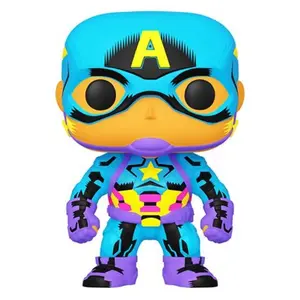Comparateur de prix : Funko Figurine Pop Marvel Black Light Captain America Avant-première Fnac