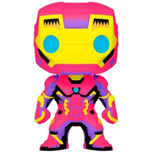 Figurine Funko! Pop Marvel [Exclusive] : Iron Man Blacklight [649] pas cher
