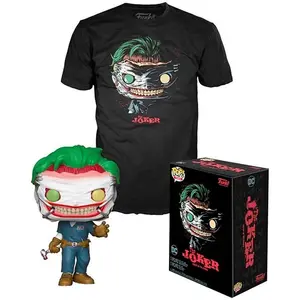 Funko Dc Comics Pop Et T Shirt A Manches Courtes The Joker Exclusive pas cher
