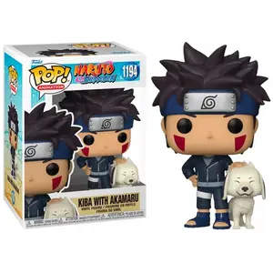 Figurine Funko Pop Animation Naruto Kiba with Akamaru pas cher