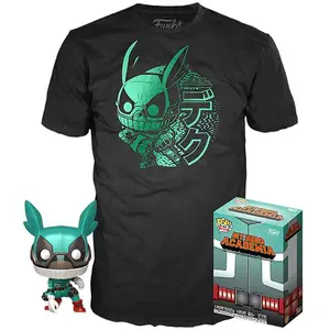 Funko My Hero Academia - Set figurine et T-Shirt POP! & Tee Deku - Taille M pas cher