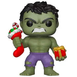 Figurine Funko Pop Bobble Holiday Hulk With Stocking Et Plush pas cher
