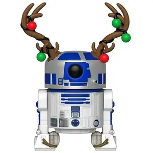 Figurine Funko Pop! Star Wars: Holiday R2-D2 (avec bois) pas cher