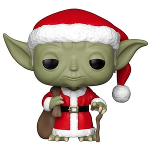 Figurine à tête branlante Funko Pop Star Wars Holiday Santa Yoda pas cher