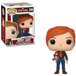 FUNKO Spiderman Game - Bobble Head Pop N° 396 - Mary Jane With Plush