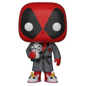 Figurine Funko Pop Marvel Deadpool en peignoir pas cher