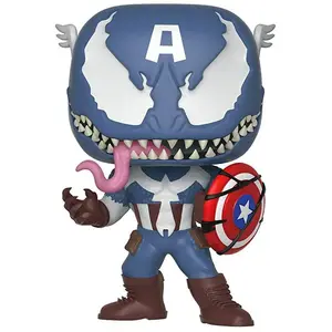 Figurine Funko Pop Bobble Marvel Venom Captain America pas cher