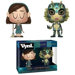 2 Figurines Funko Vynl La Forme de l'Eau: Elisa & l'Homme Grenouille pas cher