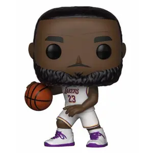 Figurine Funko Pop NBA Lakers Lebron James White Uniform pas cher