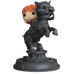 FUNKO Harry Potter Pop! Movie Moments Vinyl Figurine Ron Riding Chess Piece 21 Cm