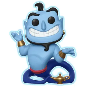 Figurine POP! - Funko - Aladdin - Génie avec Lampe GITD - 9 cm - Mixte pas cher