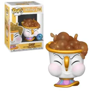 Figurine Funko Pop Disney Beauty and the Beast Chip with Bubbles pas cher