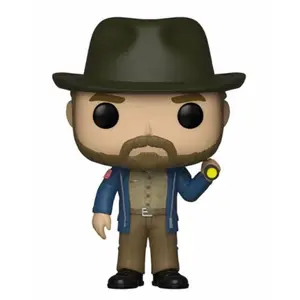 Funko Figurine Stranger Things - Hopper With Flashlight Pop 10 Cm pas cher
