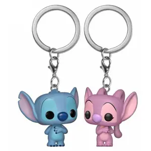 Figurine Funko POP Disney porte-clé Lilo & Stitch 2 pack Stitch & Angel pas cher