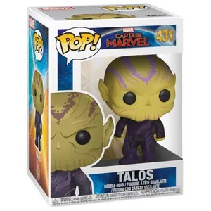 Funko Captain Marvel Figurine Pop! Marvel Vinyl Bobble Head Talos 9 Cm pas cher