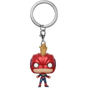 Funko MARVEL-POCKET POP KEYCHAINS-CAPTAIN MARVEL AVEC CASQUE-4CM pas cher