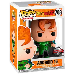 Funko Figurine Pop [Exclusive] Dragon Ball : Android 16 (Metallic) [708] pas cher