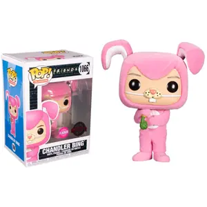 Funko Figurine Funko Pop - Friends N°1066 - Chandler Bing - Flocked (... pas cher