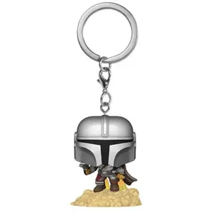 Porte-clés Funko Pocket Pop! Mandalorian - Mando w/Blaster pas cher